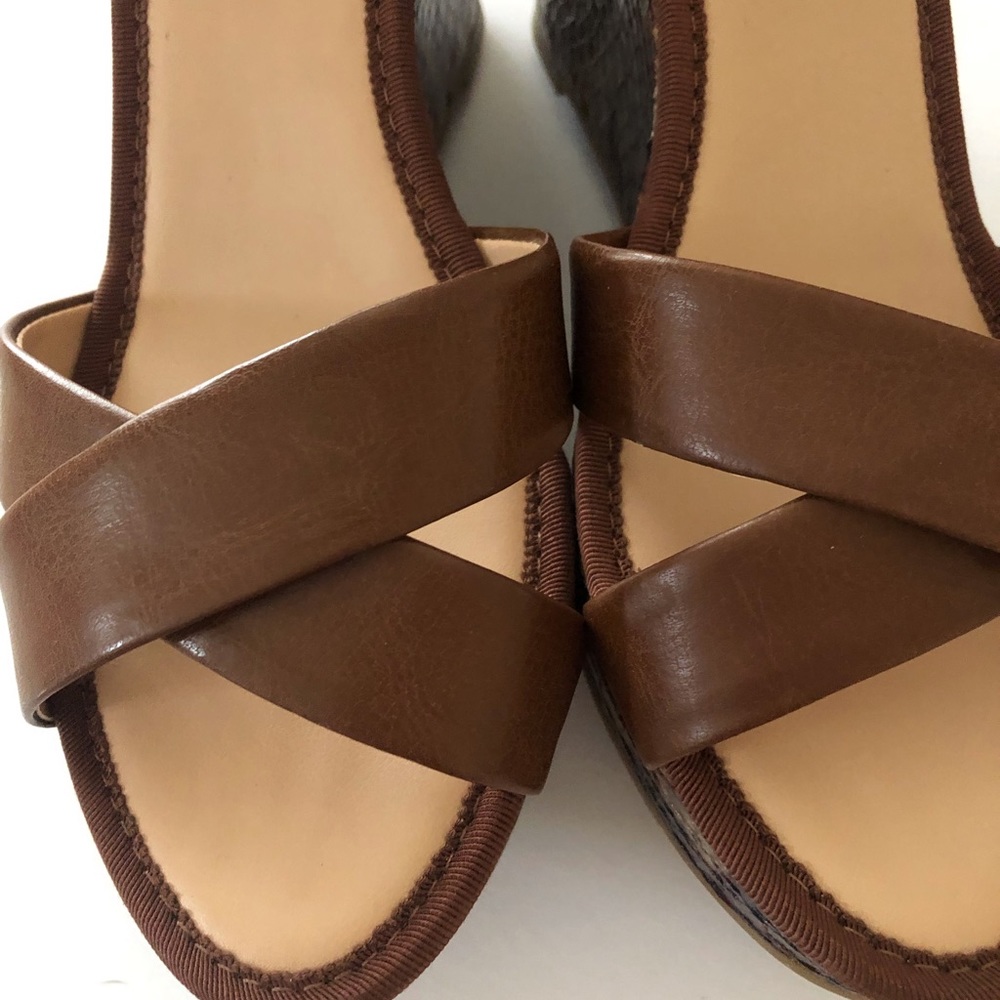 Mootsies Tootsies Reptile Wedge Heels Shoes Sandal - Picture 6 of 9